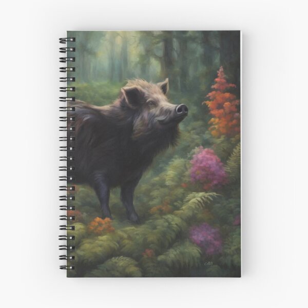 Item preview, Wild Boar in Forest Undergrowth  designed and sold by AugustBrennan.