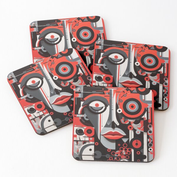 Item preview, Vision of the Future | Afrofuturistic Red Abstraction designed and sold by FairX.