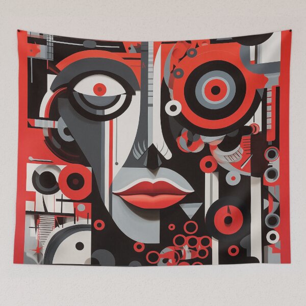 Item preview, Vision of the Future | Afrofuturistic Red Abstraction designed and sold by FairX.