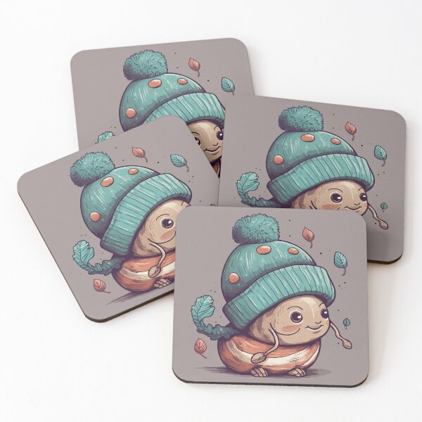 Item preview, Snail wearing a pom pom toque designed and sold by Amir Faysal.
