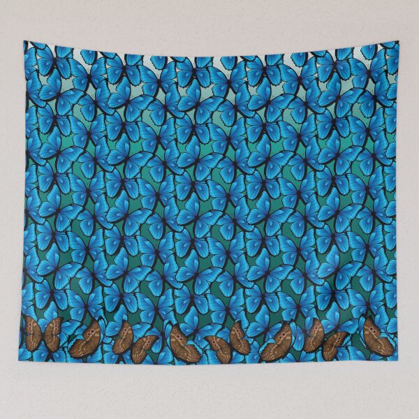 Item preview, Blue Morfpho Butterfly all over designed and sold by jessica-dawn-co.