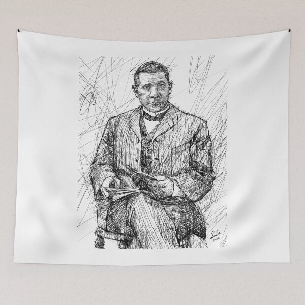 Item preview, BOOKER T. WASHINGTON ink portrait designed and sold by lautir.