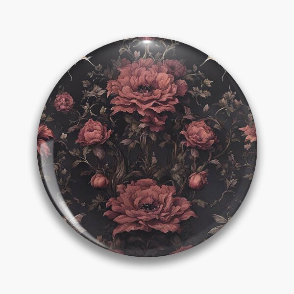 Item preview, Dark Cottagecore Mystical Bugs Gothic Red Rose  designed and sold by CaptainNemo21.
