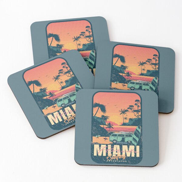 Item preview, Retro Miami Beach Sunset - Surfing Adventures designed and sold by Chonguissa Fashion.