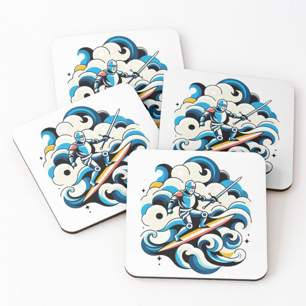 Item preview, Knight of the Cumulus - Surfing the Skyward Waves designed and sold by SADStyleDesigns.
