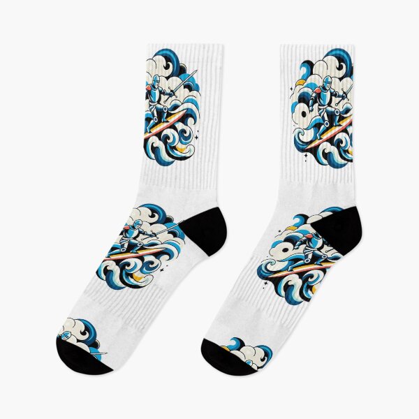 Item preview, Knight of the Cumulus - Surfing the Skyward Waves designed and sold by SADStyleDesigns.