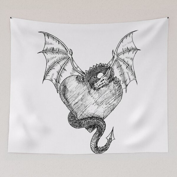 Item preview, dragon protecting heart designed and sold by J-Alex-.