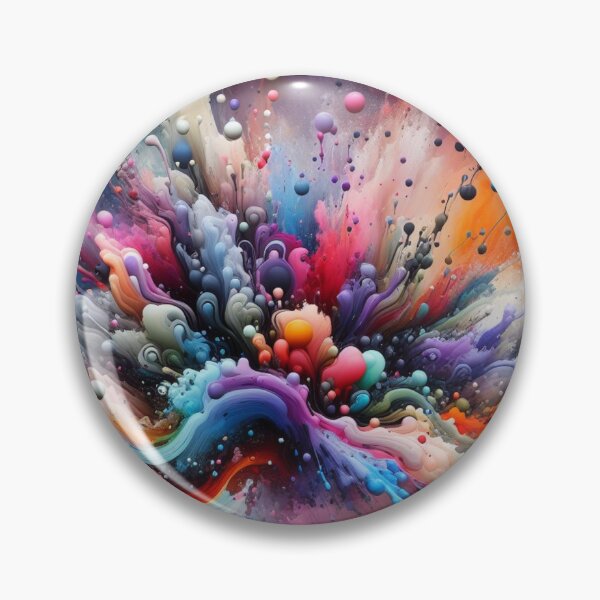 Item preview, Colorful paint splashes, organic art designed and sold by Theudric.