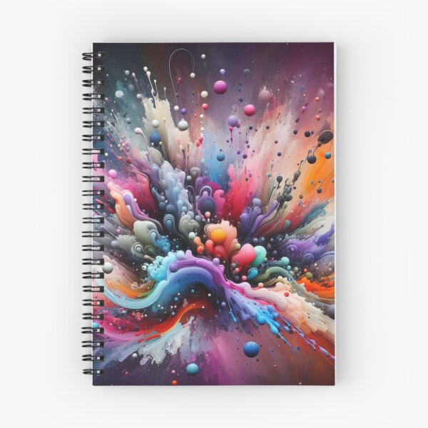 Item preview, Colorful paint splashes, organic art designed and sold by Theudric.