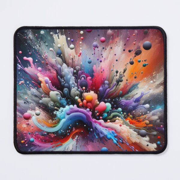 Item preview, Colorful paint splashes, organic art designed and sold by Theudric.
