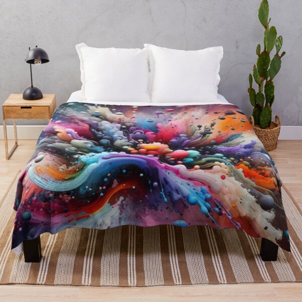 Item preview, Colorful paint splashes, organic art designed and sold by Theudric.