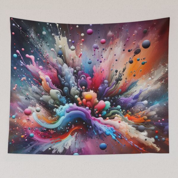 Item preview, Colorful paint splashes, organic art designed and sold by Theudric.