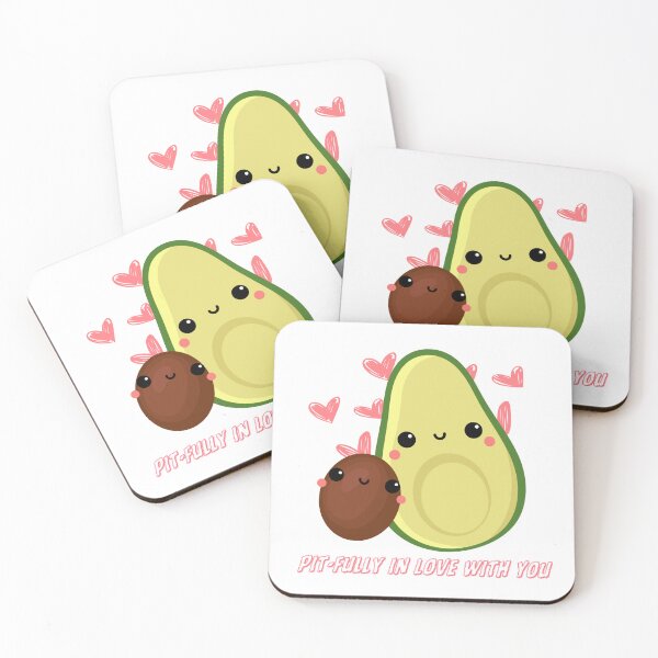Item preview, Pit-fully in Love with You- cute Avocado valentine lover designed and sold by Cyrensea.