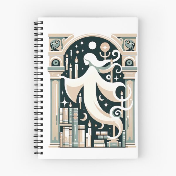 Aperçu de l'œuvre Érudit spectral - Étreinte éthérée de la sagesse créée et vendue par SADStyleDesigns.