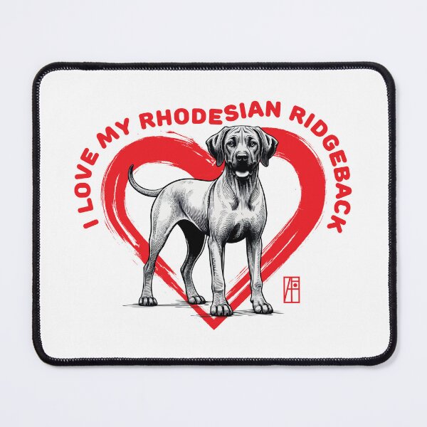 Item preview, I Love My Rhodesian Ridgeback - I Love my dog - Brave dog designed and sold by ArtProjectShop.