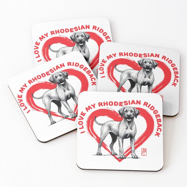 Item preview, I Love My Rhodesian Ridgeback - I Love my dog - Brave dog designed and sold by ArtProjectShop.