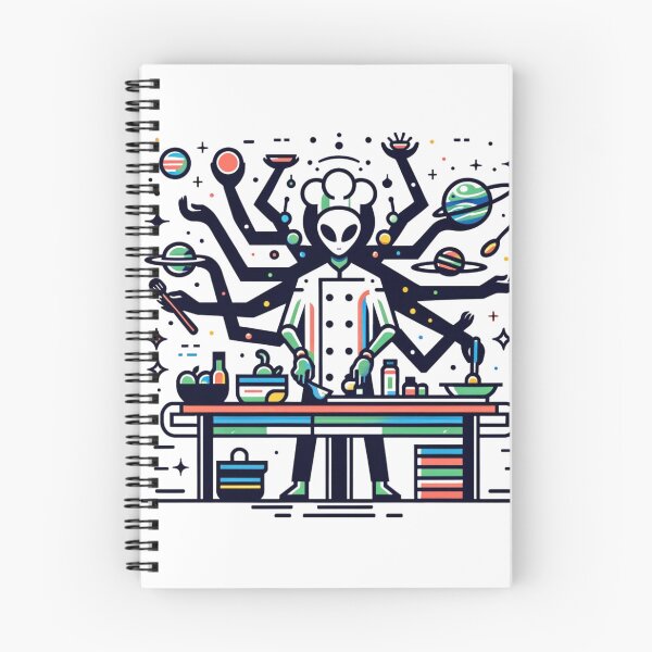 Item preview, Cosmic Chef - Culinary Master of the Universe designed and sold by SADStyleDesigns.