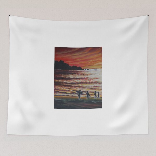 Item preview, Oil Painting - Surfers in Pacifica, California, 2008 designed and sold by Igor Pozdnyakov.