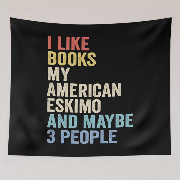 Item preview, American eskimo Dog Lover Gift - Cute Book Dogs Lover - Bookish Dog Fans designed and sold by vzrnmichsudops.