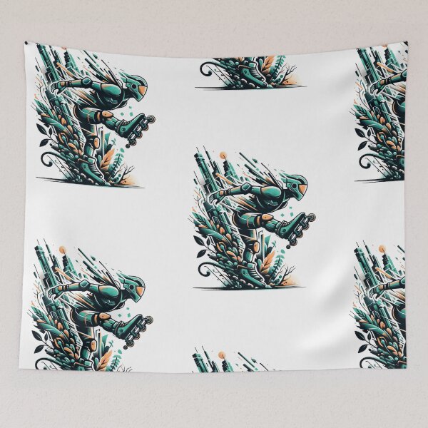 Item preview, Futuristic Skater - Velocity through the Metropolis designed and sold by SADStyleDesigns.