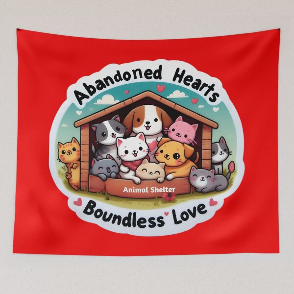 Item preview, Paws of Unity: Sheltering Love designed and sold by AI-Only Creations.