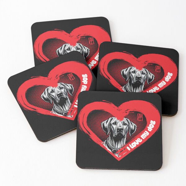 Item preview, I Love My Rhodesian Ridgeback - Brave dog - I Love my dog designed and sold by ArtProjectShop.