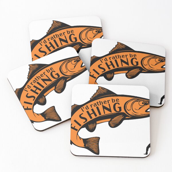 Item preview, I'd Rather Be Fishing - Orange Fish designed and sold by WhiteShirtGuy.