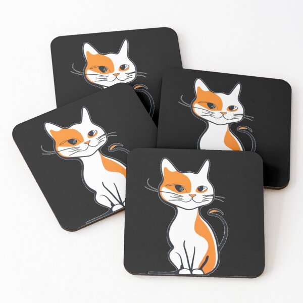 Item preview, Smiling Line Art Cat designed and sold by Ketique.