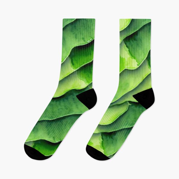 Item preview, Exotic Green Tropical Island Palm Leaf Botanical Pattern designed and sold by InkAndTails.