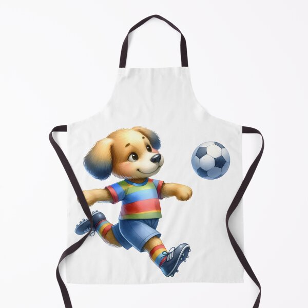 Item preview, Dreamy Dribbler: Whimsical Dog Playing Soccer in Watercolor designed and sold by KNAA.