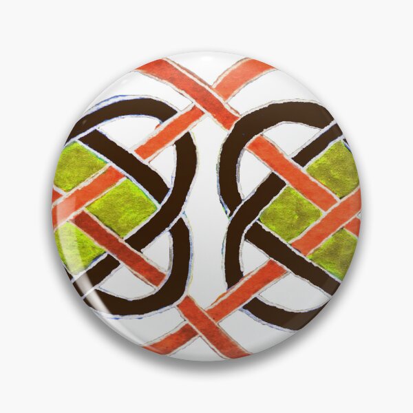 Item preview, Celtic tracery orange colors designed and sold by Zamen.