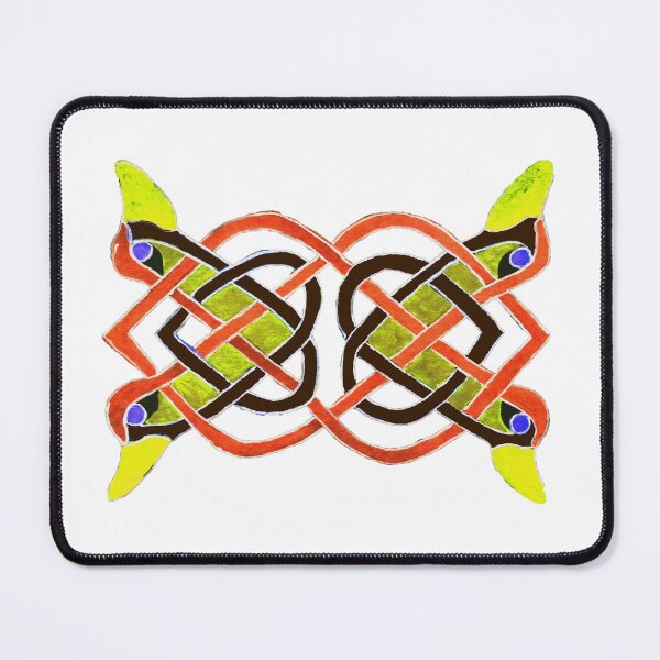 Item preview, Celtic tracery orange colors designed and sold by Zamen.