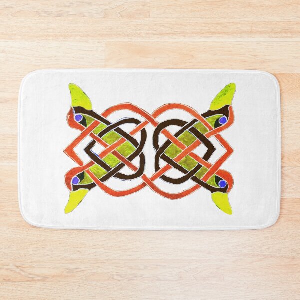 Item preview, Celtic tracery orange colors designed and sold by Zamen.