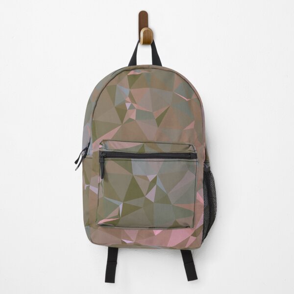 Item preview, Beige, pink, blue, brown triangle geometric irregular pattern designed and sold by Fyleth.