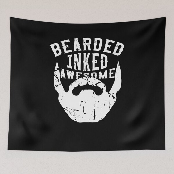 Item preview, Bearded Inked Awesome Dad Funny Bearded designed and sold by ArabCorner.