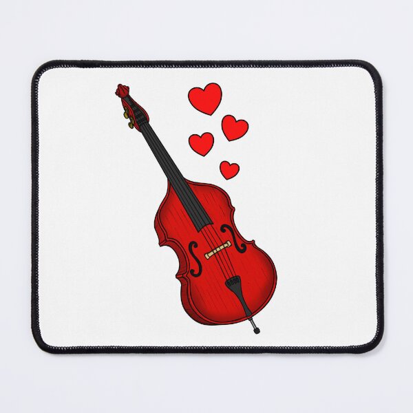Item preview, Double Bass Valentines Bassist Wedding Musician designed and sold by doodlerob.