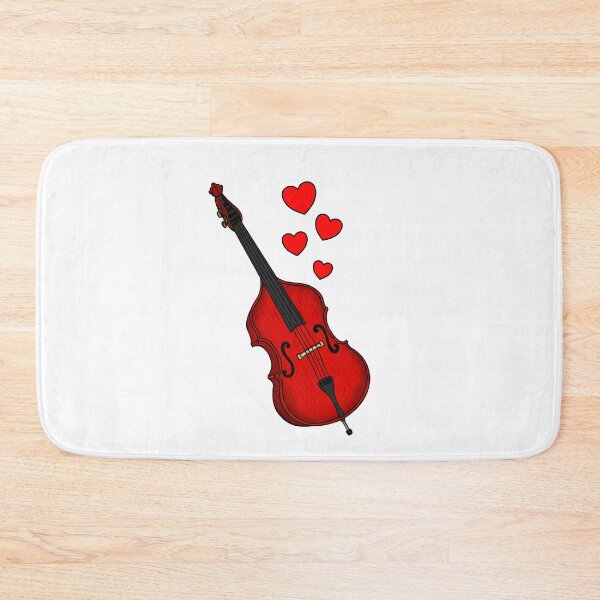 Item preview, Double Bass Valentines Bassist Wedding Musician designed and sold by doodlerob.