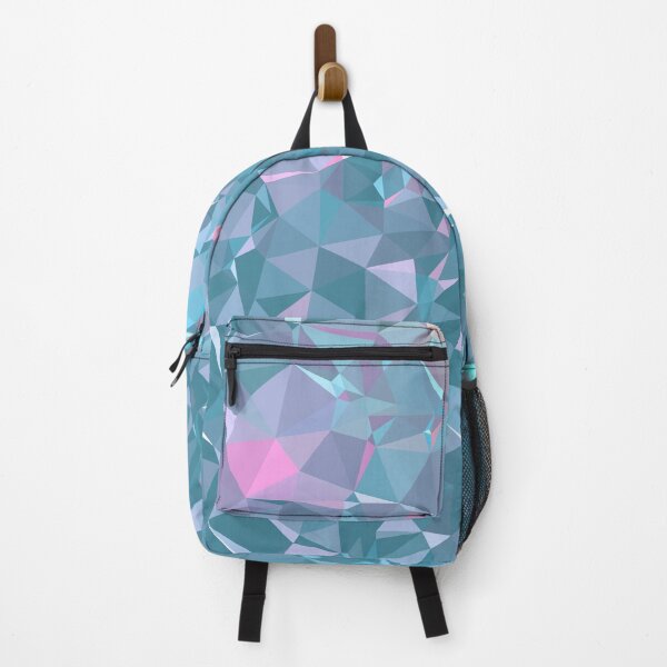 Item preview, Light blue, pink triangle geometric irregular pattern designed and sold by Fyleth.