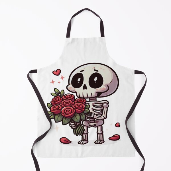 Aperçu de l'œuvre joli squelette avec des roses pour son amour - Saint Valentin créée et vendue par JK-motivation.