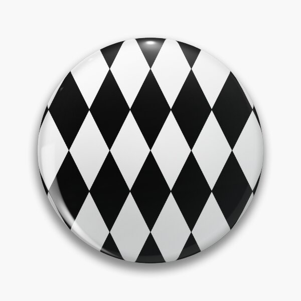 Item preview, Black & White Harlequin Diamond Pattern designed and sold by Zurickdesigns.