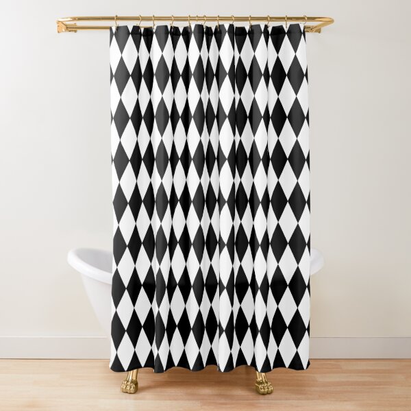 Item preview, Black & White Harlequin Diamond Pattern designed and sold by Zurickdesigns.