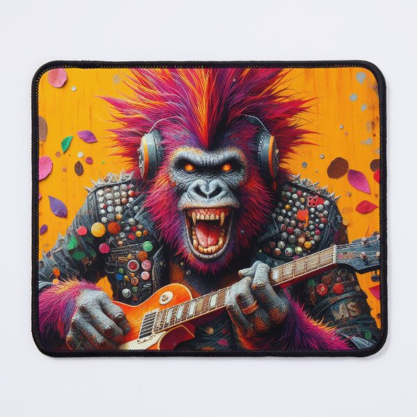 Artikelvorschau, Rock Ape Leadgitarre entworfen und verkauft von Andy Gambino Art.