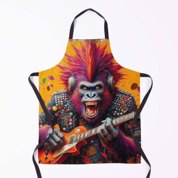 Artikelvorschau, Rock Ape Leadgitarre entworfen und verkauft von Andy Gambino Art.