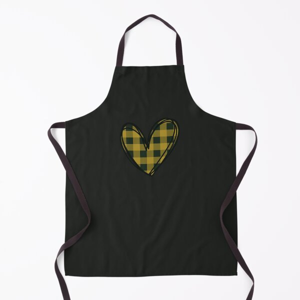 Item preview, Green and yellow plaid heart doodle designed and sold by wonderxwander.