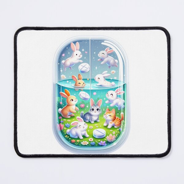 Item preview, Vitamin Sticker With Bunny And Cats Inside designed and sold by mymagicstoreus.