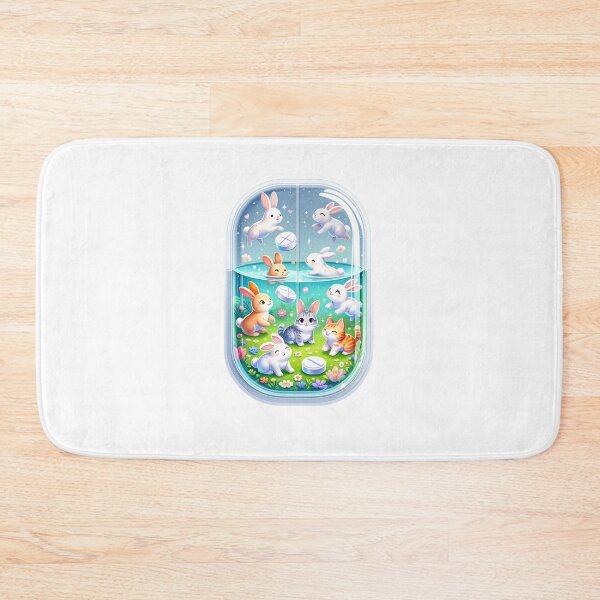 Item preview,  Vitamin Sticker With Bunny And Cats Inside designed and sold by mymagicstoreus.