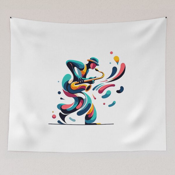 Item preview, Jazz It Up! ? Captivating Saxophonist Vector Art Tee designed and sold by Moisky Patterns.