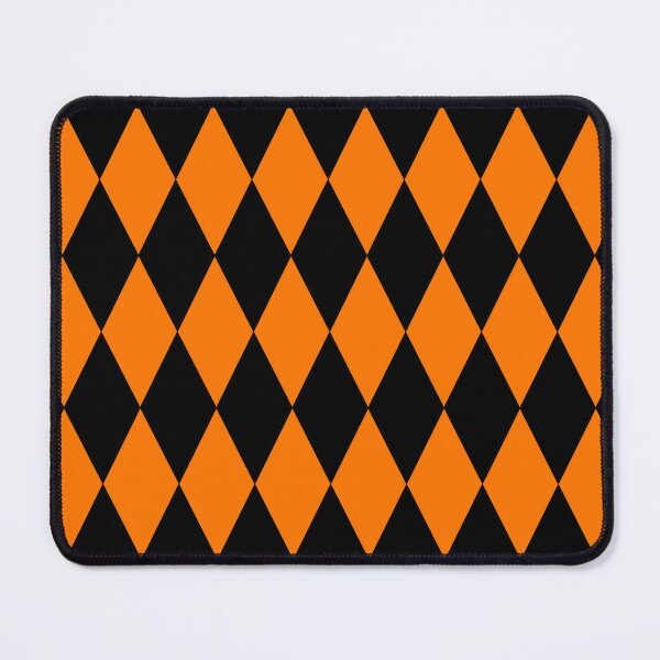 Item preview, Black & Orange Harlequin Diamond Halloween Pattern designed and sold by Zurickdesigns.