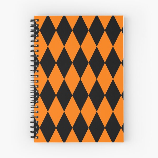Item preview, Black & Orange Harlequin Diamond Halloween Pattern designed and sold by Zurickdesigns.