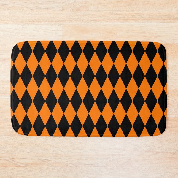 Item preview, Black & Orange Harlequin Diamond Halloween Pattern designed and sold by Zurickdesigns.